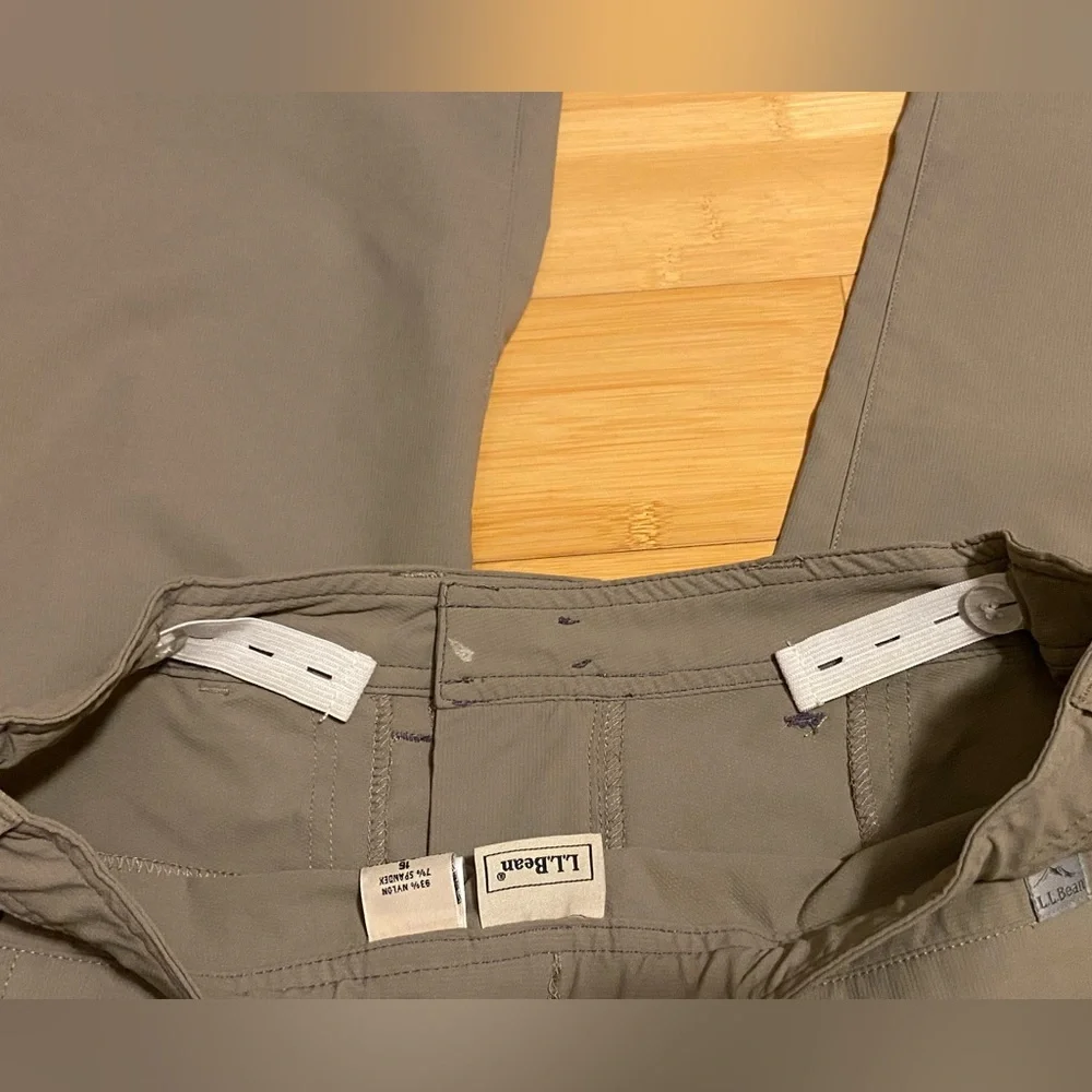 L.L.Bean Boys Convertible Hiking Outdoor Pants | Zip-Off Shorts | Size 16 - Picture 7 of 10